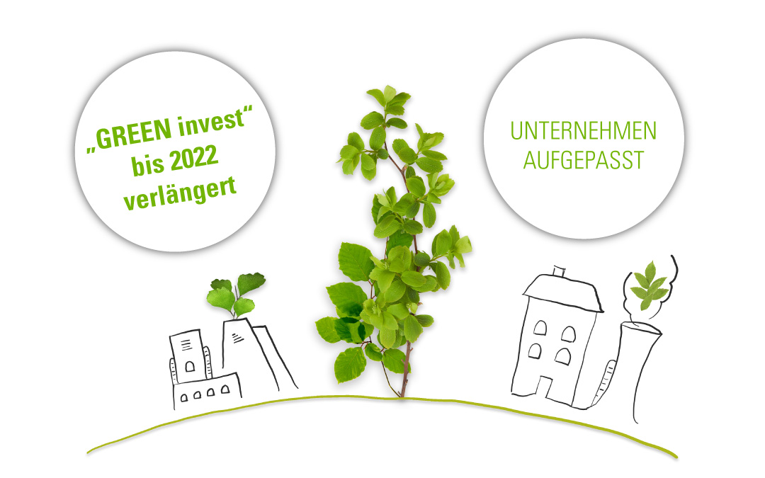 Unternehmen aufgepasst – “GREEN invest“ bis 2022 verlängert